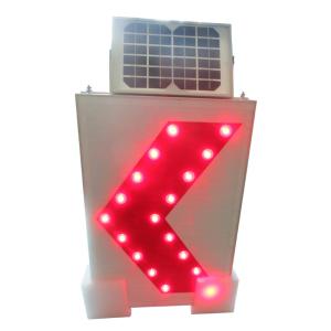 3W 18V Monocystalline Solar Panel Chevron Road Sign LED Blinking