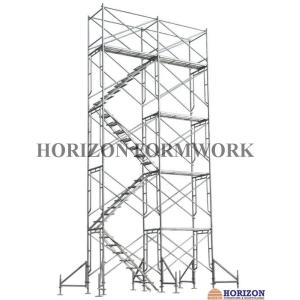 Galvanized H Frame Scaffolding System Tubular Cross Brace Galvanized Surface