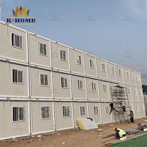 3 Floors Flat Pack Modular Green Container Camp Buildings