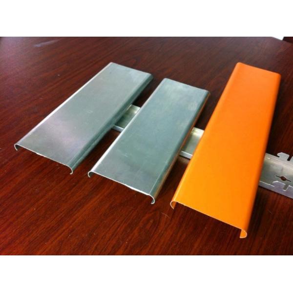 Quality Fireproof Aluminum Alloy U Strip Metal Ceiling 185x3000mm For Conference Room wholesale