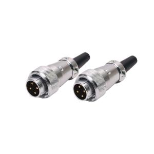 Rigoal IP68 Circular Connector , M14 4 Pin Male To Male Connector With Shielded