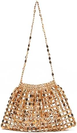 MIUCO BEADED EVENING BAG VINTAGE PURSE ELEGANT DINNER CLUTCH BAG FORMAL 1920S ACCESSORIES FOR WOMEN HANDBAG