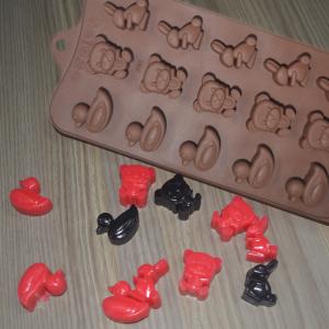Animal Shaped Custom Chocolate Molds Brown Silicone Customized