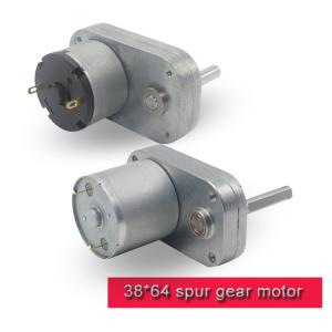 L Shape DC Spur Gear Motor 12v 24v High Torque DC Motor With Threaded Shaft