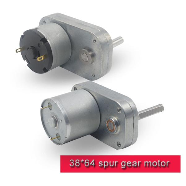 Quality L Shape DC Spur Gear Motor 12v 24v High Torque DC Motor With Threaded Shaft wholesale