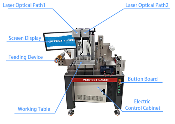 30W Mopa Natural Lash False Eyelash Automatic Feeding Double Head Laser Cutting Machine