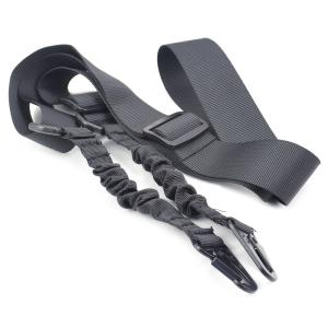 Camo Elastic Double Point Gun Sling Strap for Military Paintball Airsoft Hunting