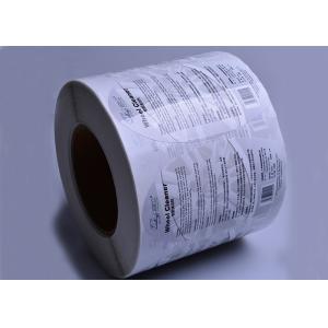 Custom printing glossy waterproof car hubs detergent bottle packaging sticker