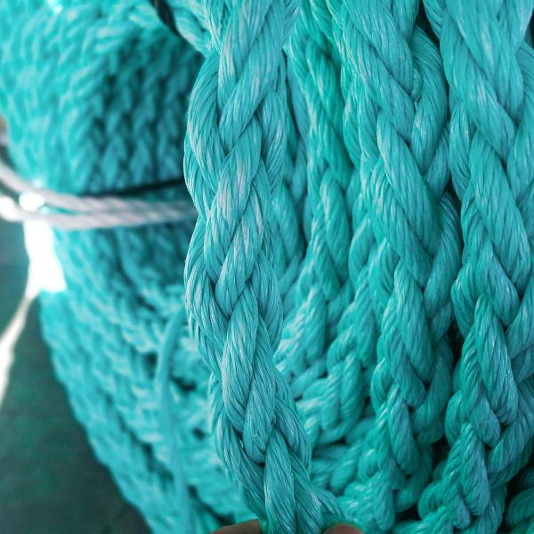 Quality 12 Strand  Braided Marine Mooring Rope Polyester Nylon PP Hawser for Packing & Transportation wholesale
