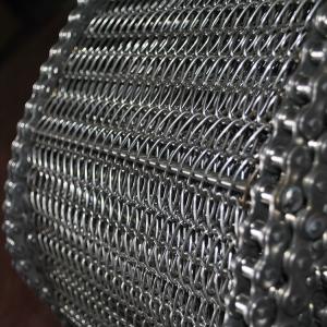Customized Wire Mesh Chain Conveyor Belt 1200°C Spiral Mesh Belt