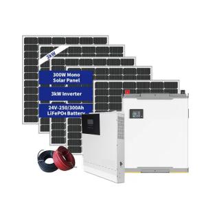 China 5kW Home Energy Storage System , 24V 300Ah Hybrid Solar System on sale