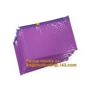 Hot sale customized Slider bubble bag, Reclosable Bubble zip lock packaging bag