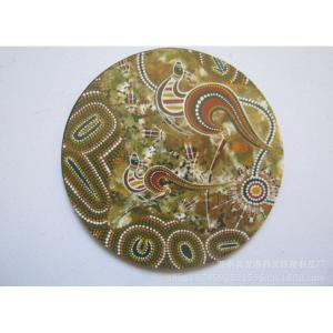 Round Shape cork coaster Customized size and printed logo for home and hotel