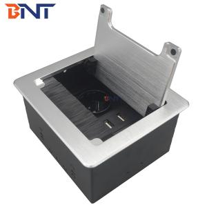 Brush cover modular design multimedia desktop power sockets with usb