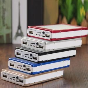 ABS Polymer Lithium Battery Waterproof Soloar Power Bank 12000mAh Solar portable