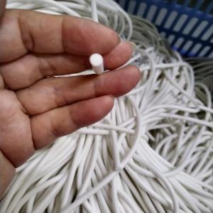 Round Black White Silicone Foam Sealing Strip with Diameter 1-12mm