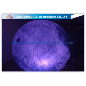 Giant Inflatable Lighting Decoration Ground Moon Ball With LED Lights
