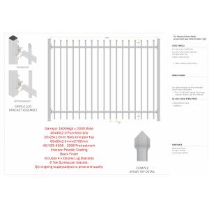 Garrison Fence With galvanized steel and silicon bronze wire