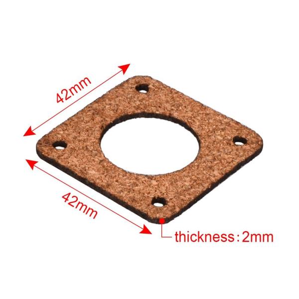 Cork Sheet 42mm*42mm*3mm 3D printer Shock Absorber NEMA 17 Damping Gasket