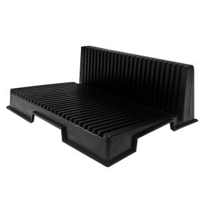 PP Plastic Turnover ESD PCB Storage Racks L Shaped Anti Static