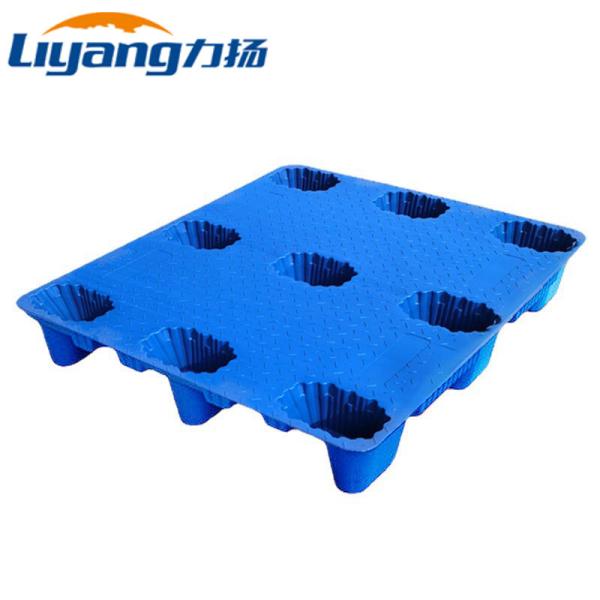 Quality Large Euro Plastic Pallet Stackable HDPE Pallets Four Way Forklift Entry wholesale