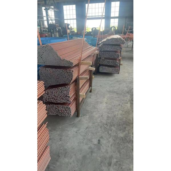 Double Side Copper Clad Earth Rod For Grounding System With Pointed Or Threaded