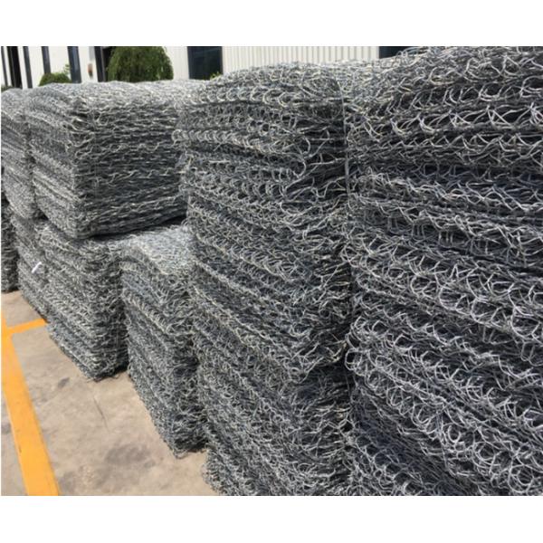 2x1x0.5m Hot Dipped Galvanized PVC Coated Gabion Box Green Flood Control
