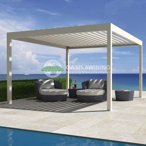 Aluminum Pergola with Louvered Roof - Aluminum Alloy 6063 T5 for Outdoor