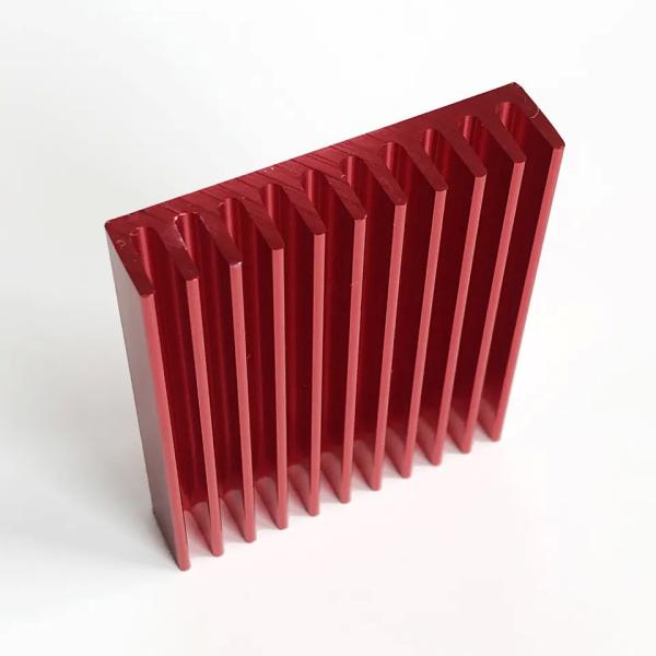 Quality Pi PCB Heatsink Aluminium Profile Red Anodized wholesale