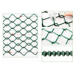 6ftx12ft Galvanized Chain Link Mesh Fence Panel Temporary With Base Stand