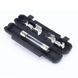 6x30mm Plastic Fuse Socket Fuse Small Box 10A Glass Backup