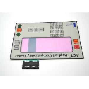 PET Embossed Tactile Membrane Switch With Pink Colored Transparent Display