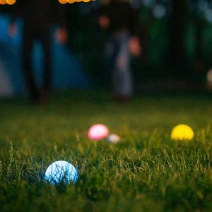 2022 new PP luminous night and day use bocce ball set for camping