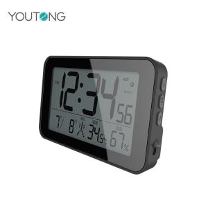Electronic Digital Motivity Wireless Sensor Thermometer Hygrometer Clock With