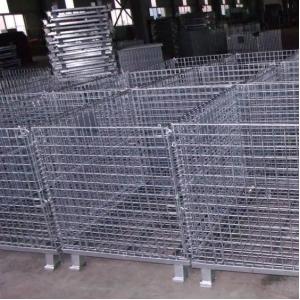 1000kg Galvanized Stackable Sliver Wire Container Storage Cages