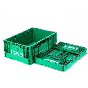 Foldable Stackable EU Plastic Parts Crate Eco-Friendly Moving Box for Easy