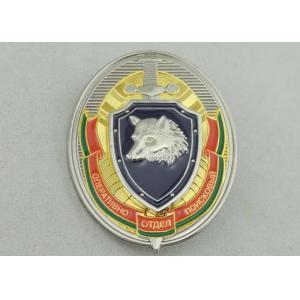 Brass / Soft PVC Souvenir Badges Soft Enamel , Customized