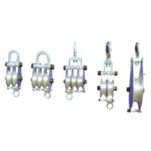 Power Construction Cable Pulley Block / Aluminium Sheaves Hoisting Block