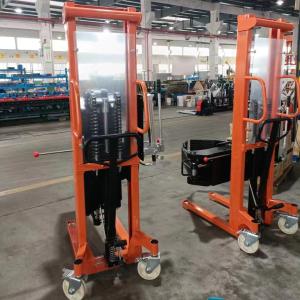 Manual paper roll stacker roll forklift with 90 360 rotation for stacking and