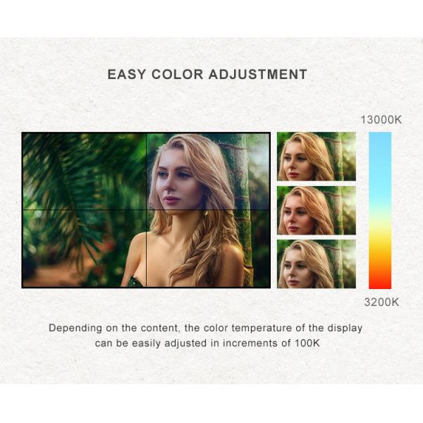 LCD 55 Inch Narrow Bezel Video Wall FHD Resolution With Cabinet