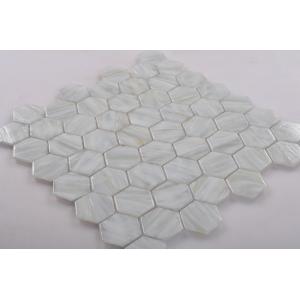Agglomerate Mosaic Tile with Hexagon Shape
