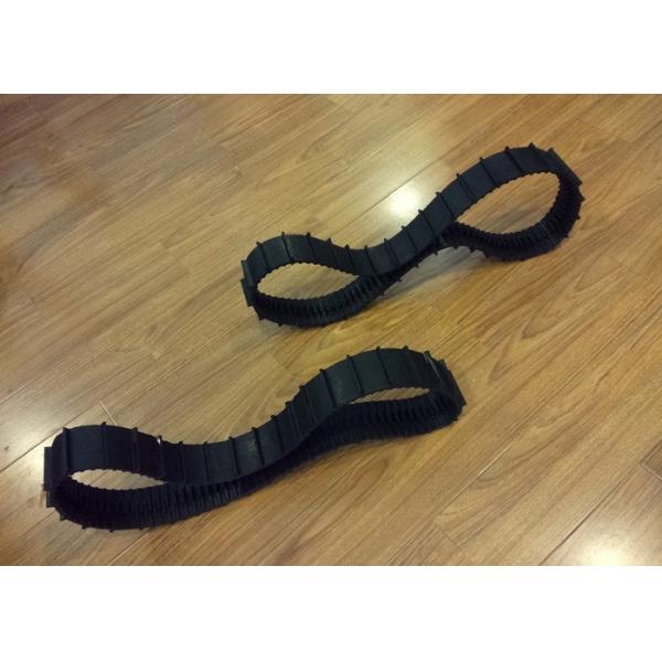 60 X 12.7 X 66 Custom Rubber Tracks For Robot Platform Lawn Mover Small