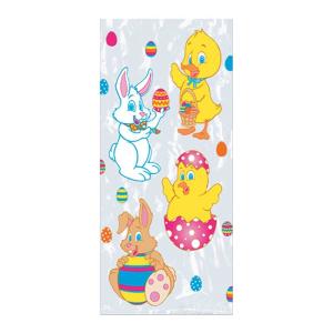 Cheap Assorted Plastic Easter Pattern Cellophane Party Bags for sale