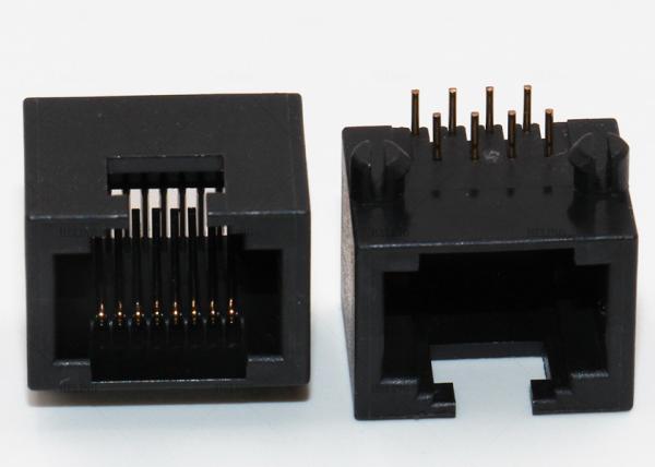 Quality Unshielded RJ45 Through Hole Connector , PCB RJ45 Modular Socket R / A wholesale