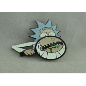 Aluminum / Zinc Alloy Synthetic Hard Enamel Pin with silver Plating