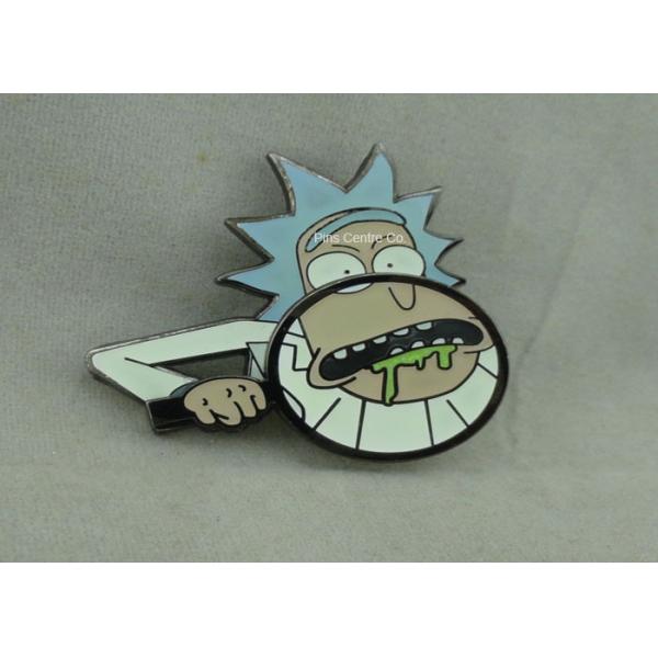 Quality Aluminum / Zinc Alloy Synthetic Hard Enamel Pin with silver Plating wholesale