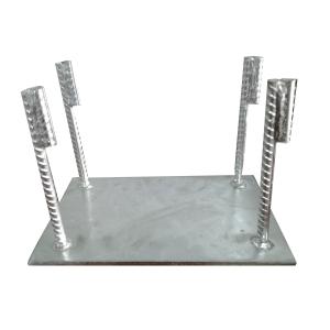 4 Hole Galvanized Embedded Plate With Round/Square/Rectangular Shape