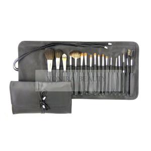 Cheap 18Pcs Wooden Natural &amp; Synthetic Makeup Brush Set Kit With Holder for sale