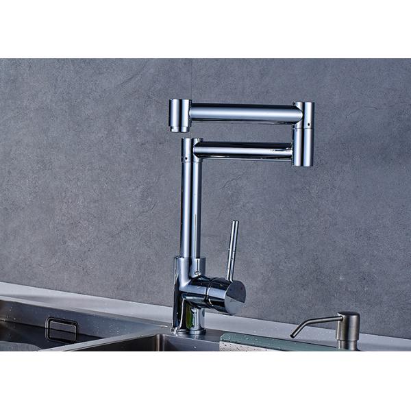 Quality ROVATE Bubble Aerator Single Handle Folding Kitchen Faucets Hot And Hot Water wholesale
