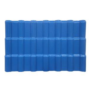 ASA Synthetic Resin Roof Tile 2.5mm Corrugated Waves Modern Design